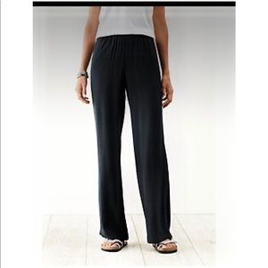 J.Jill Black Soft Rayon Twill Pants black 2X